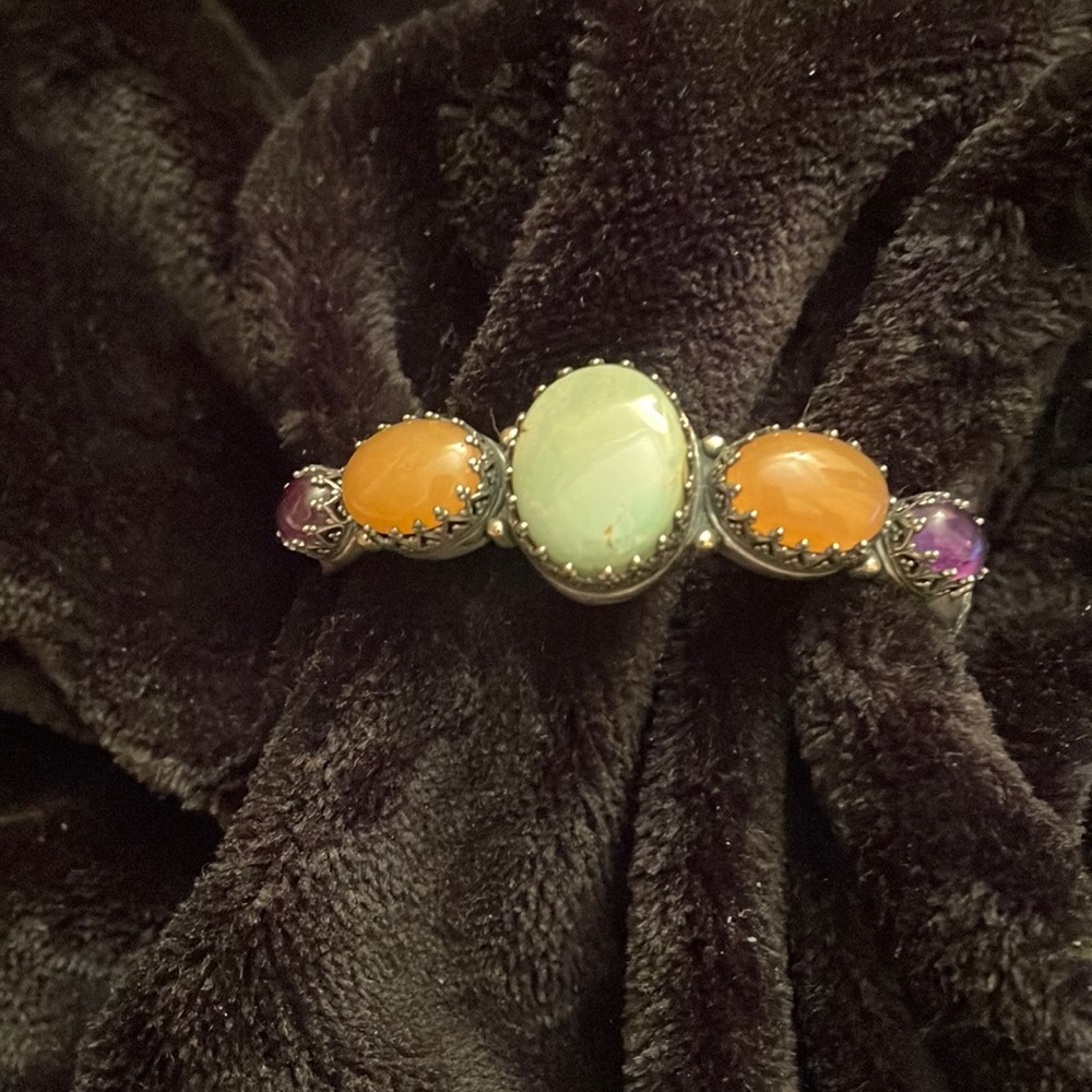 Relies Carolyn Pollack Gems 925 Cuff Bracelet